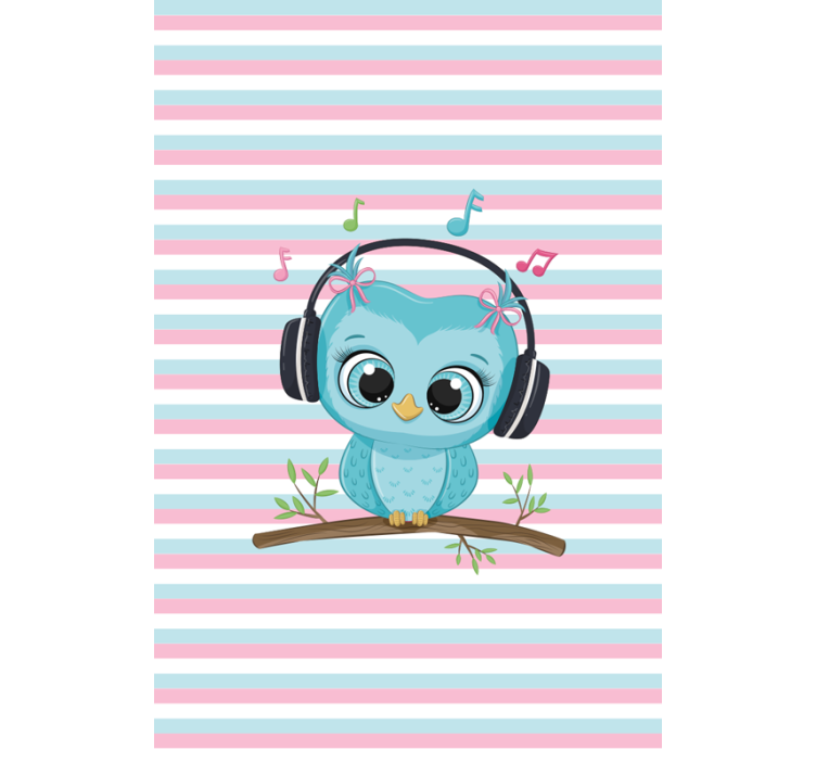 Musical owl Childrens blind - TenStickers