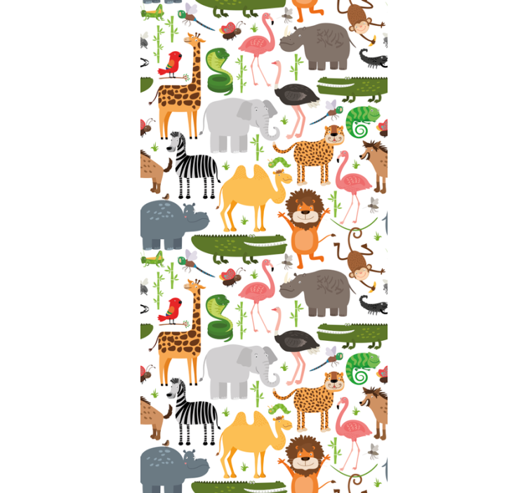 Safari Wildlife Companions animal roller blind - TenStickers