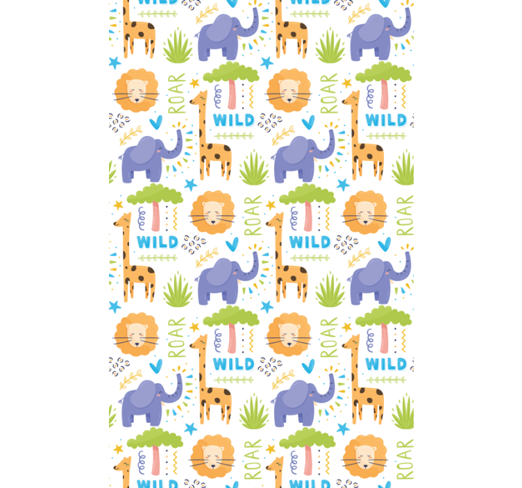 Animal roller blind with safari animal patterns - TenStickers