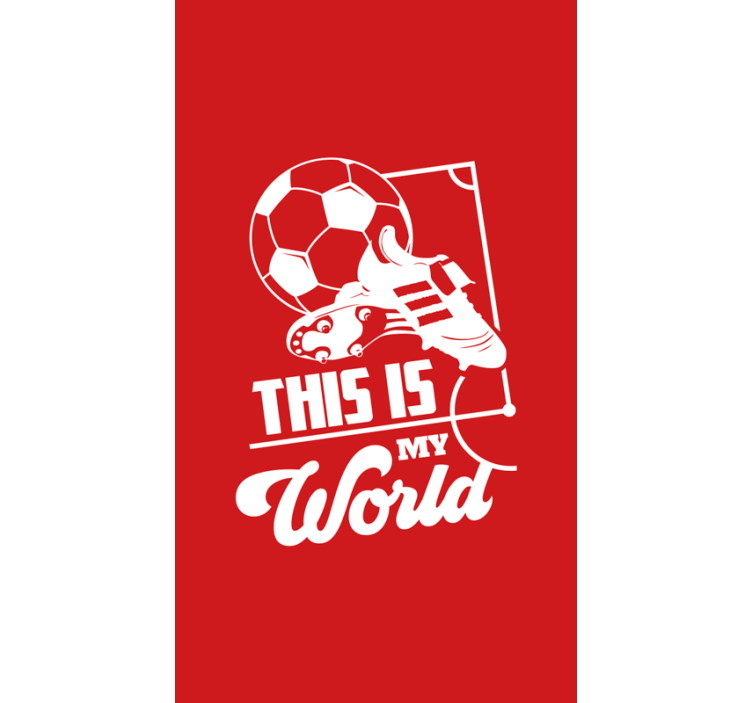 This is my world Football blind - TenStickers