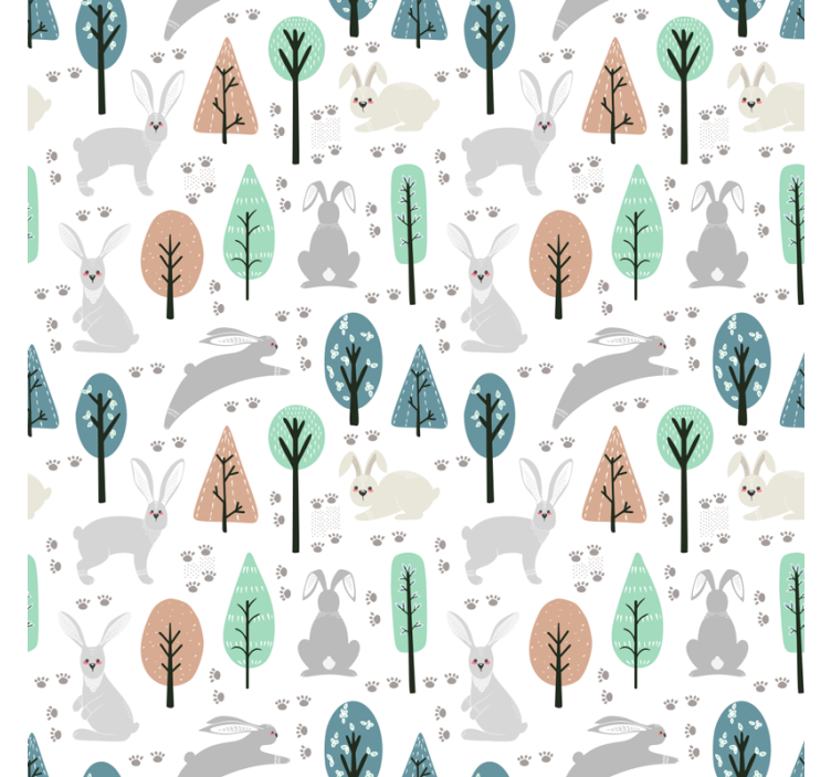 Woodland Creatures Pattern animals roller blind - TenStickers