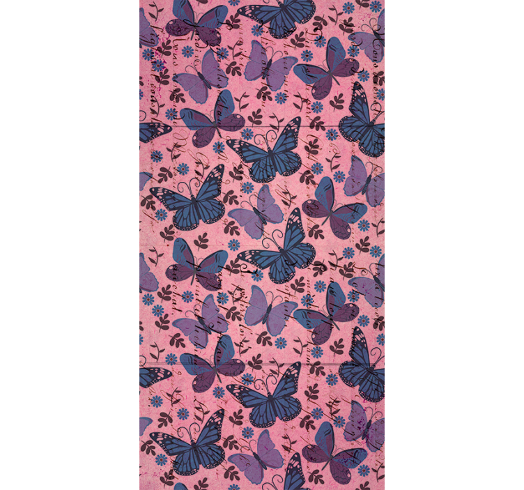 Purple tones Butterfly blind - TenStickers