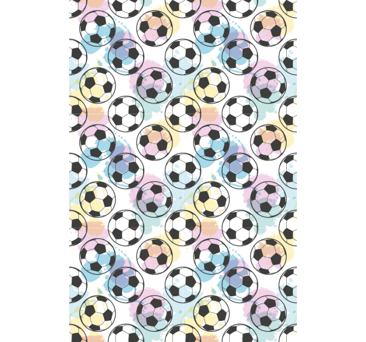 Colorful Balls football roller blind - TenStickers