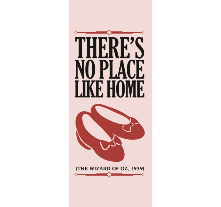 No Place Like Home Quote custom roller blind - TenStickers