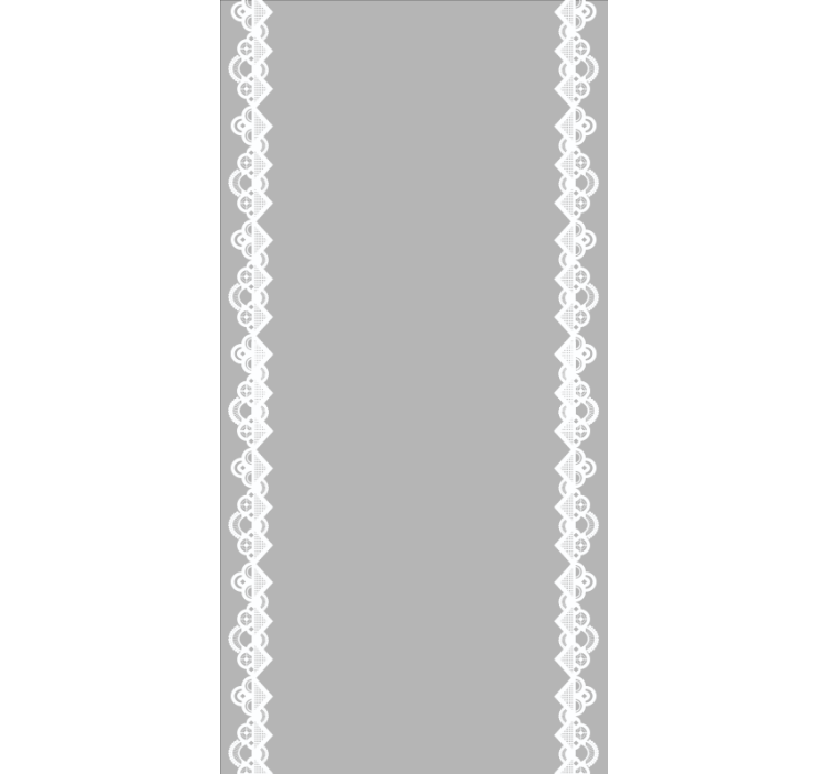 elegant lace borders  Living room blind - TenStickers