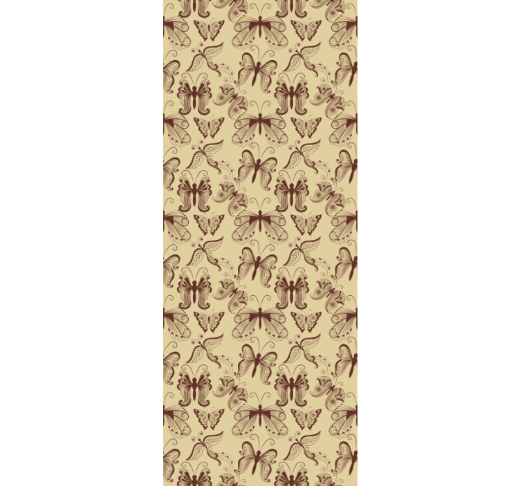 Butterfly roller blind with intricate butterfly design - TenStickers
