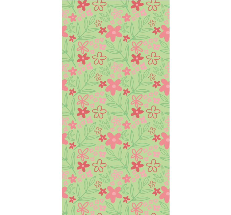 Charming Floral Theme roller blind flowers - TenStickers