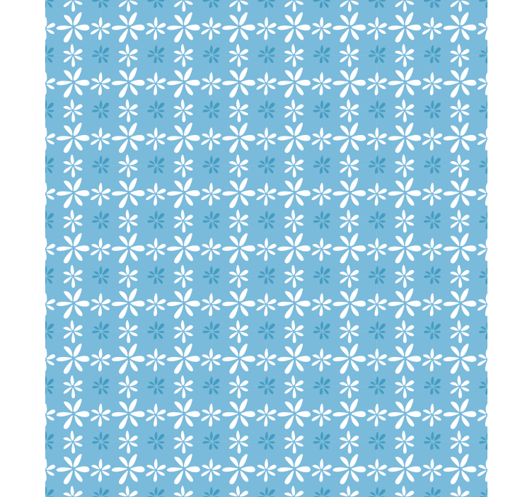 White daisy flowers Kitchen roller blind - TenStickers