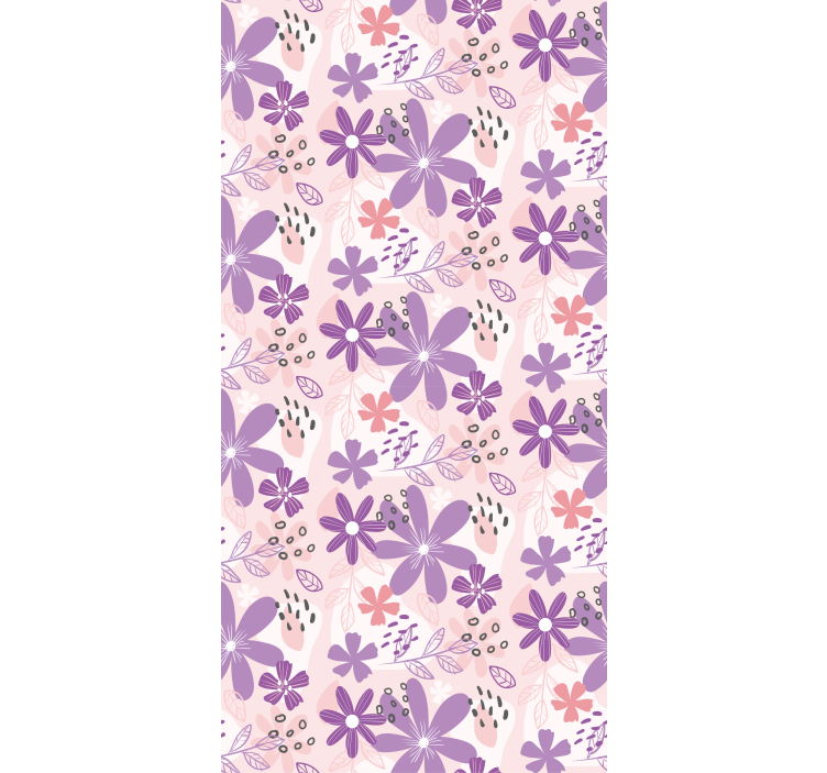 Butterfly roller blind butterfly floral cascade - TenStickers