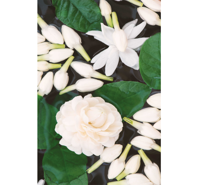 Graceful Blossom Composition roller blind flowers - TenStickers