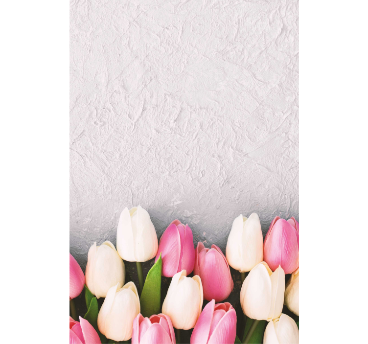 Tulip Blossom Arrangement roller blind flowers - TenStickers