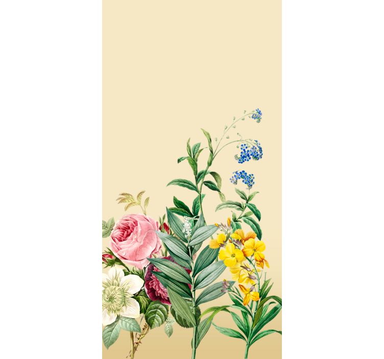 Lush Floral Arrangement roller blind flowers - TenStickers