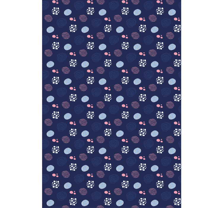 Abstract Circle Patterns textured roller blind - TenStickers