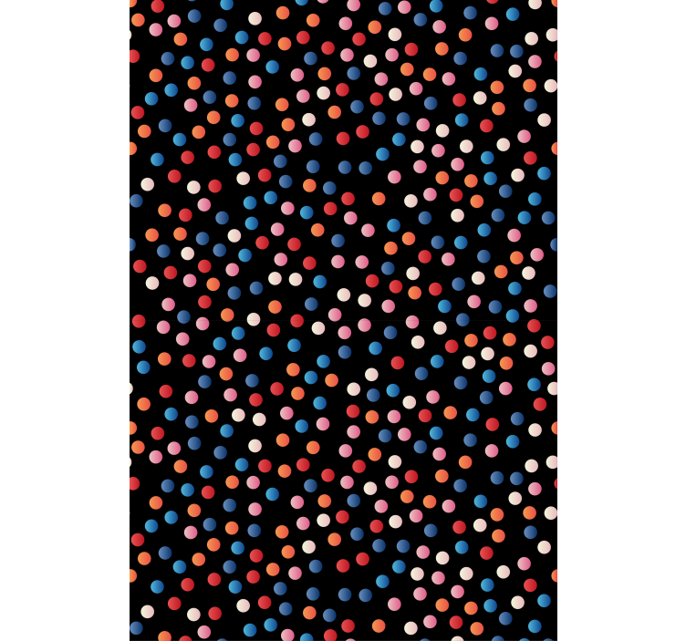Colorful Polka Dots kids roller blind - TenStickers