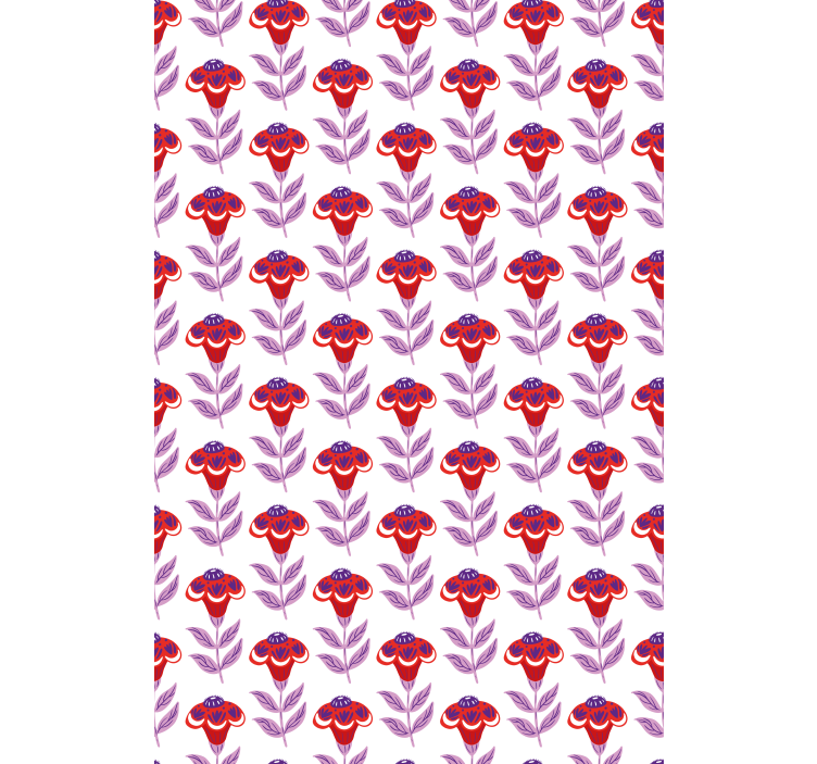 Vibrant Floral Theme roller blind flowers - TenStickers