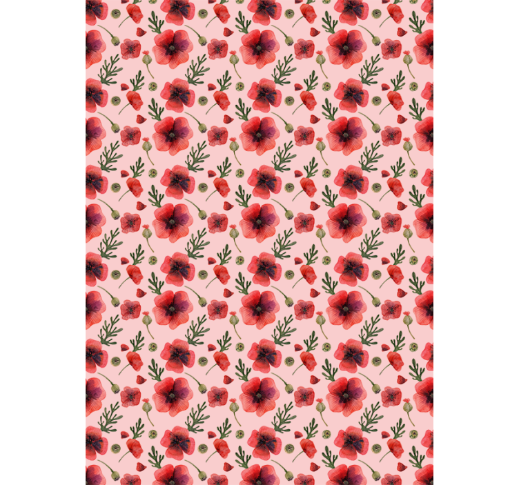 Watercolour Poppies Flower blind - TenStickers