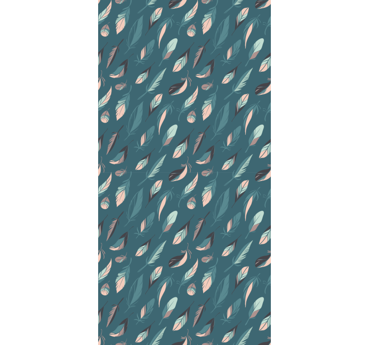 Elegant Leaf Patterns roller blind flowers - TenStickers