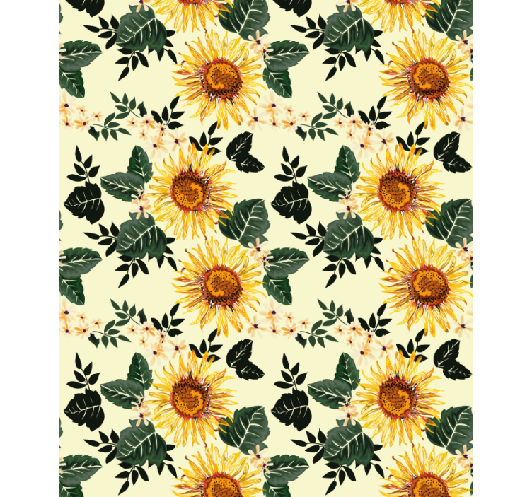 Vintage sunflower Flower blind - TenStickers