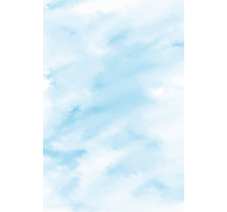 Blue blurry sky roller blind clouds - TenStickers