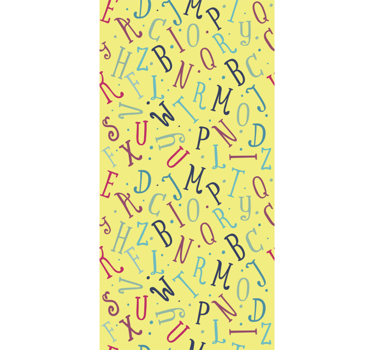 Colourful letters Childrens blind - TenStickers