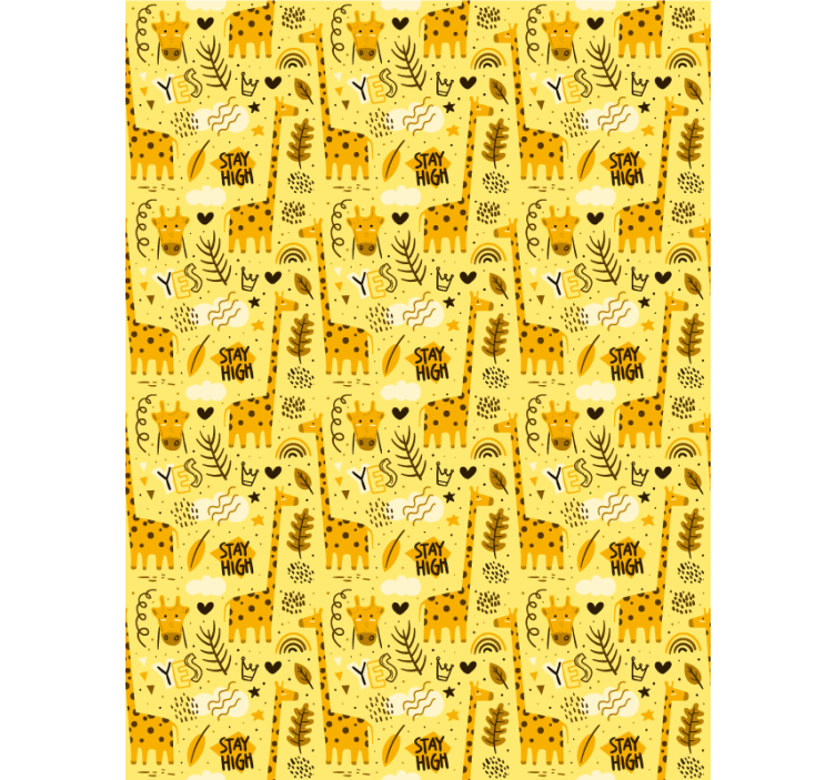 Giraffes and plants  Childrens blind - TenStickers
