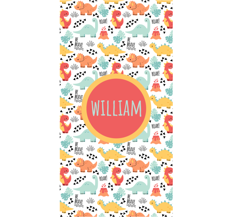 Dinosaur roller blind with baby dinosaurs design - TenStickers