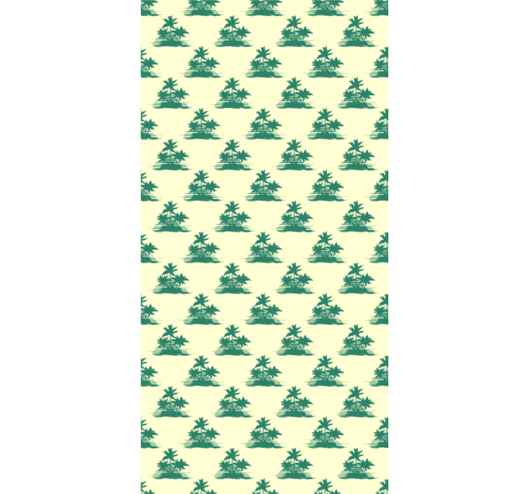 Tropical Palm Silhouettes tree roller blind - TenStickers