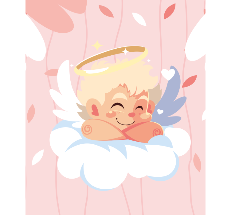 Cute Angelic Character fun roller blind - TenStickers