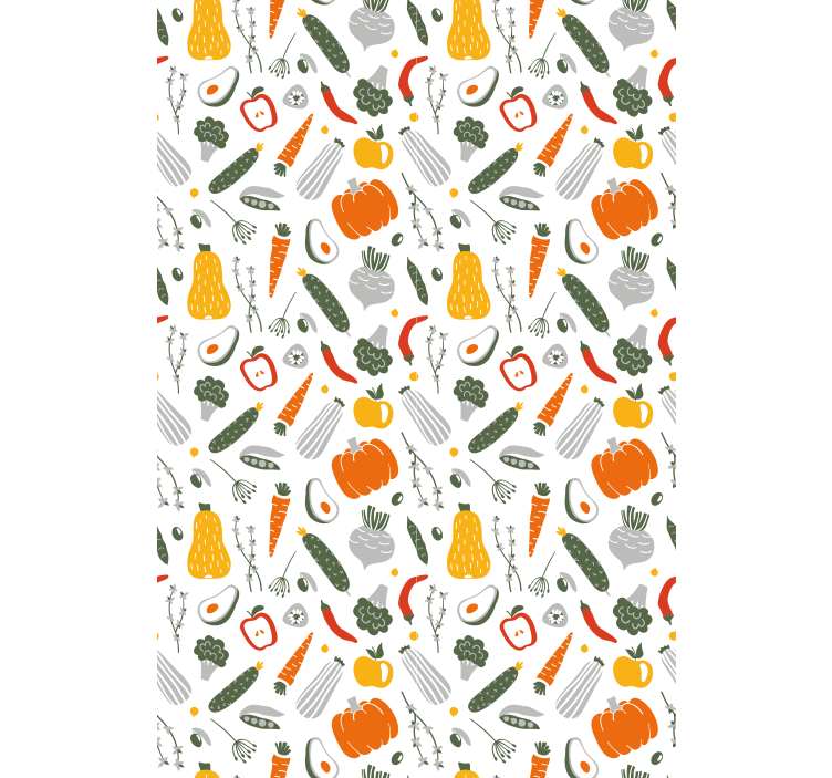Colorful Vibrant Pattern roller blind fruits - TenStickers