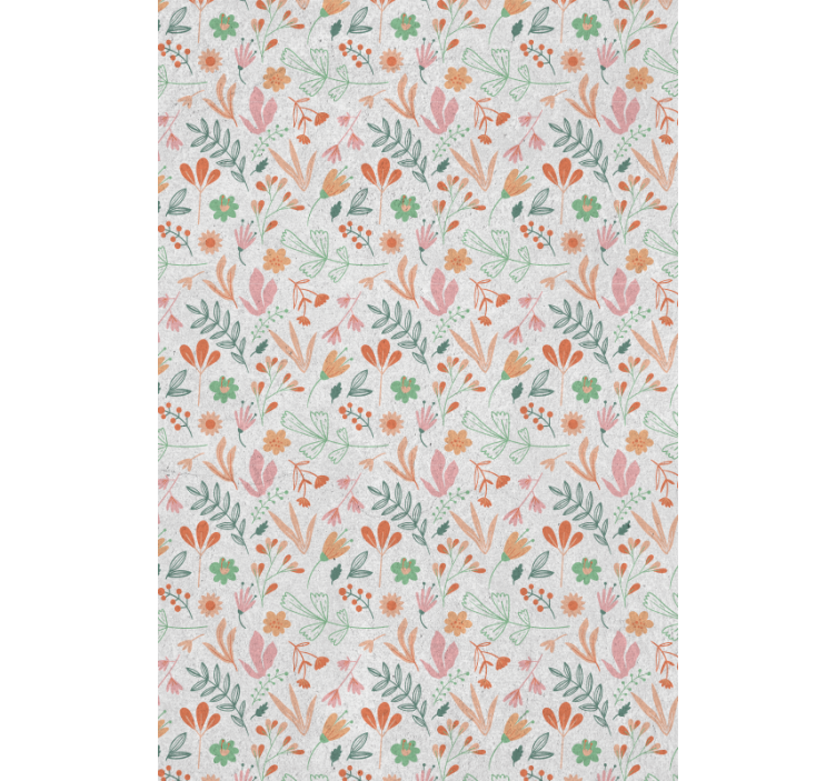 Botanical Oasis Concept roller blind flowers - TenStickers