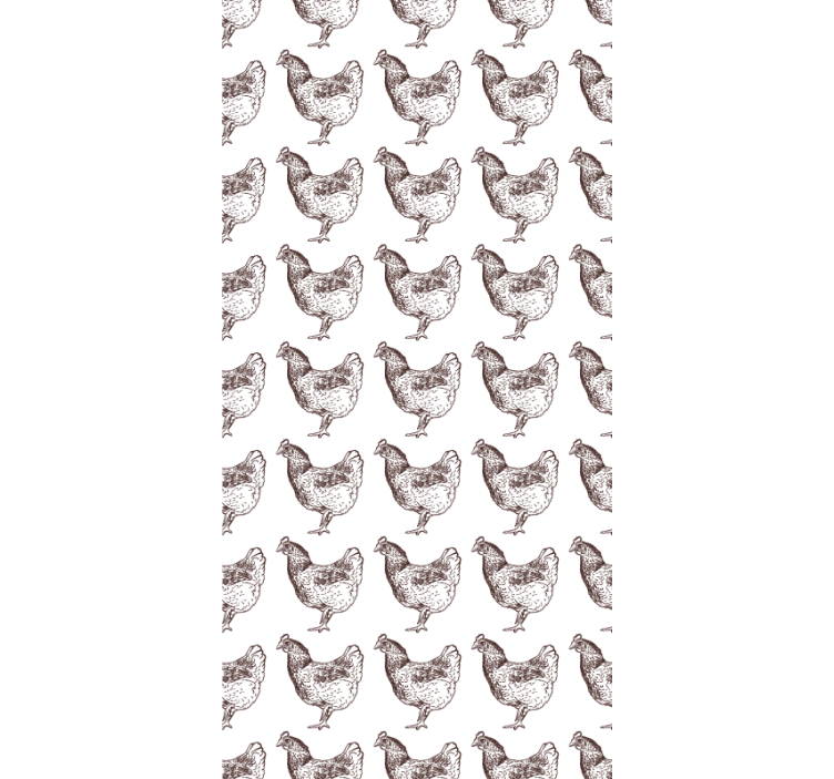 Charming Chicken Pattern animal roller blind - TenStickers