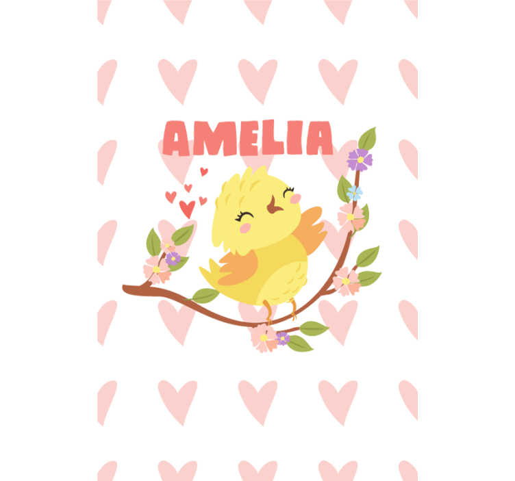 Cute Bird Design custom roller blind - TenStickers
