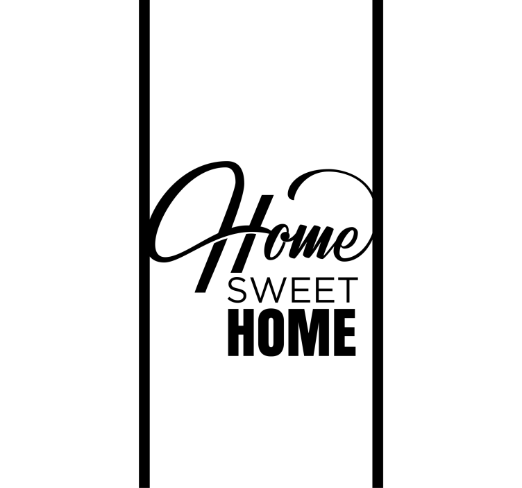 Black and white sweet home custom roller blind - TenStickers