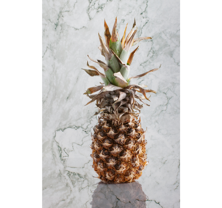 Gray marble pineapple Fruit and vegetable blind - TenStickers