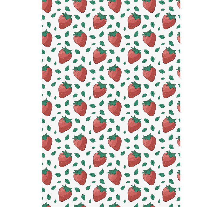 Fresh Strawberry Pattern roller blind fruits - TenStickers