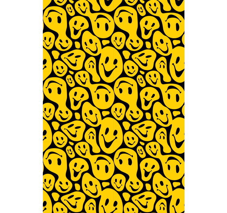 Smiley Face Pattern fun roller blind - TenStickers