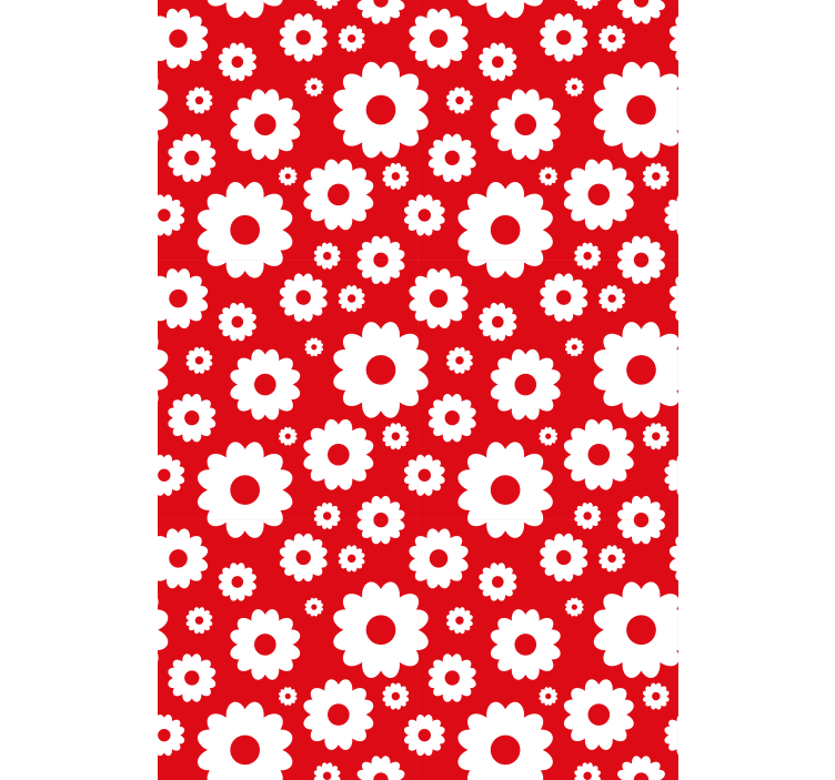 White daisies Flower blind - TenStickers