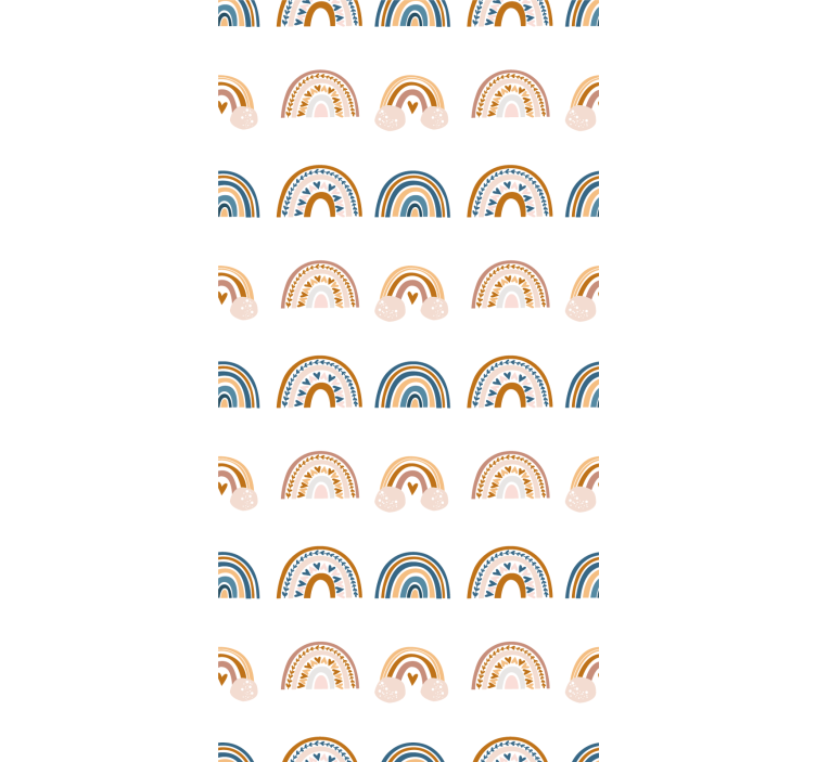 Nordic rainbow motifs kids roller blind - TenStickers