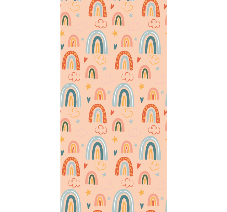 Rainbow pattern delight kids roller blind - TenStickers