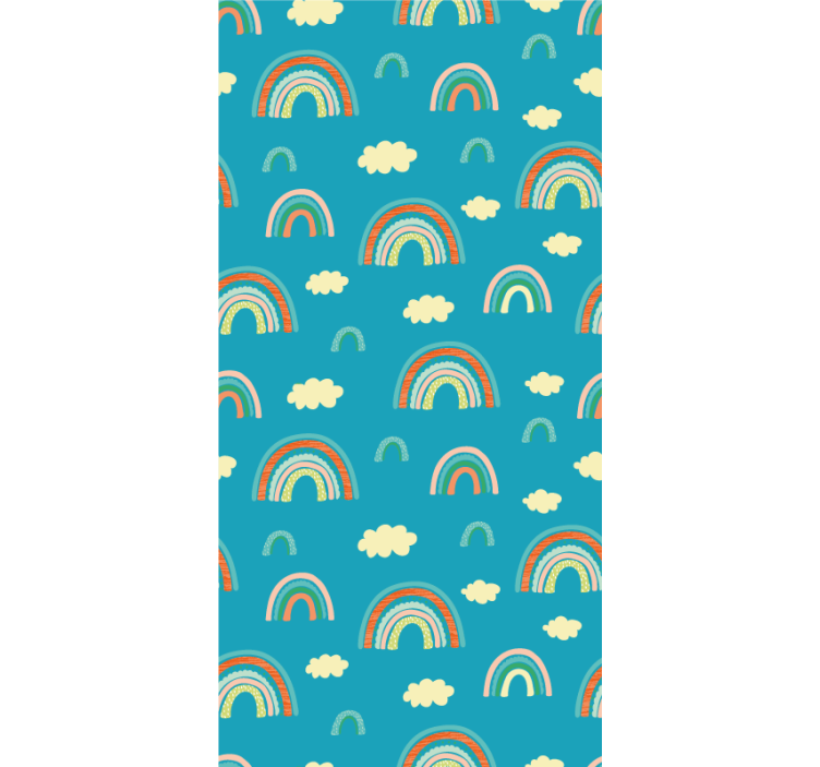 Lively rainbow motif kids roller blind - TenStickers