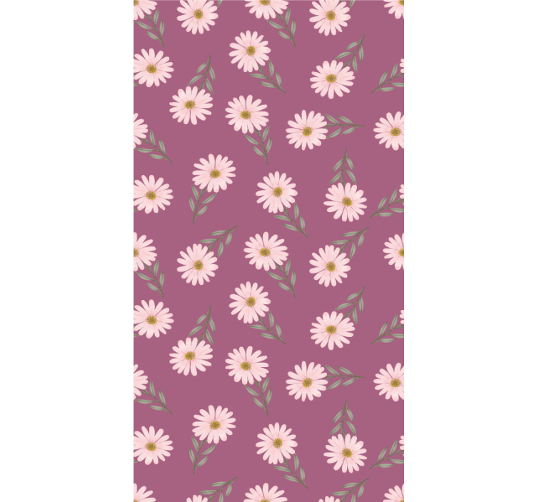 Daisy Floral Theme roller blind flowers - TenStickers