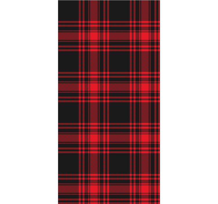 Tartan Pattern textured roller blind - TenStickers