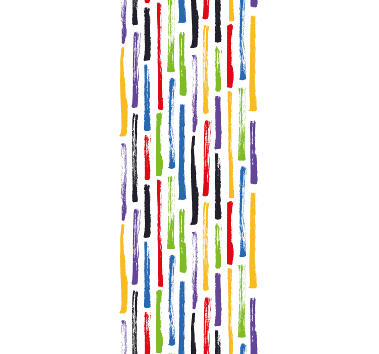 Colorful brush strokes roller blind - TenStickers
