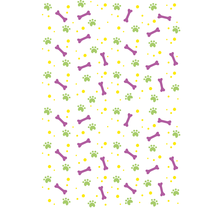 Paws and bones animal roller blind - TenStickers