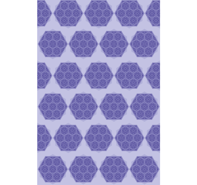 Intricate purple hexagons textured roller blind - TenStickers