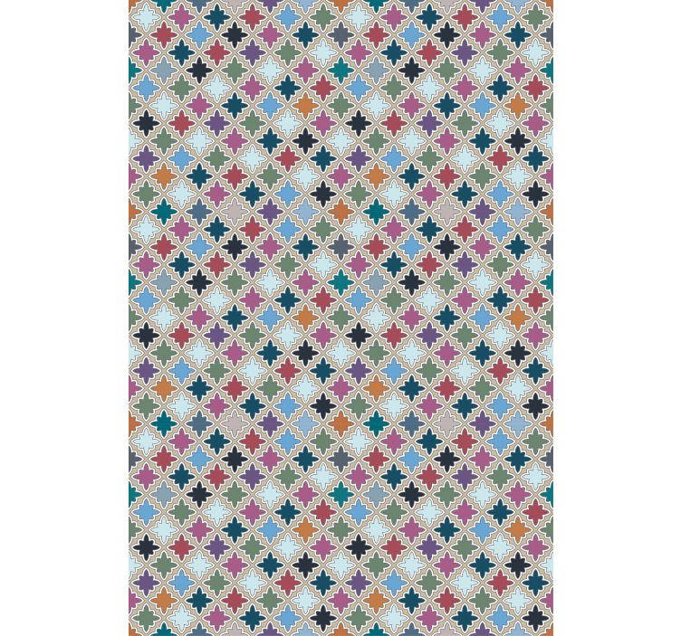 Vibrant Geometric Pattern roller blind - TenStickers
