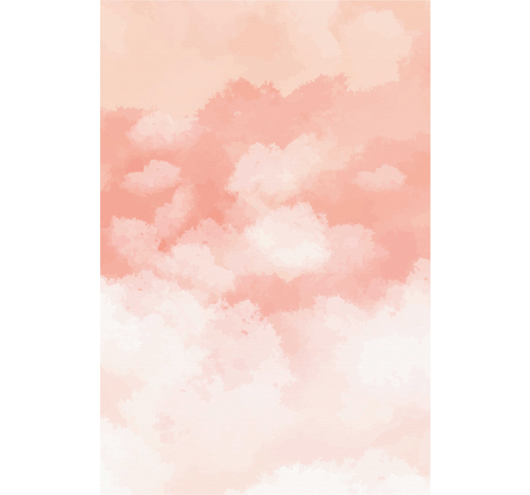 Pink watercolor painting Cloud blind - TenStickers