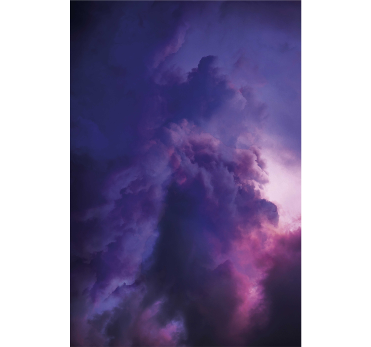 Realistic purple sky with shadows Cloud blind - TenStickers