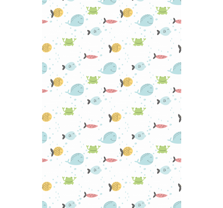 Marine life for kids animal roller blind - TenStickers