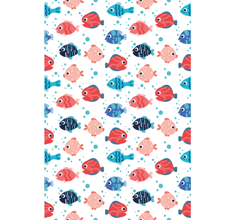 Colorful Fish Pattern animal roller blind - TenStickers